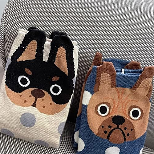 Klcm 5 Pares De Calcetines Elásticos Con Lindos Animales De