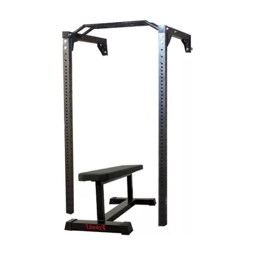 Rack De Sentadillas De Pared Con Banco Plano De Entrenar