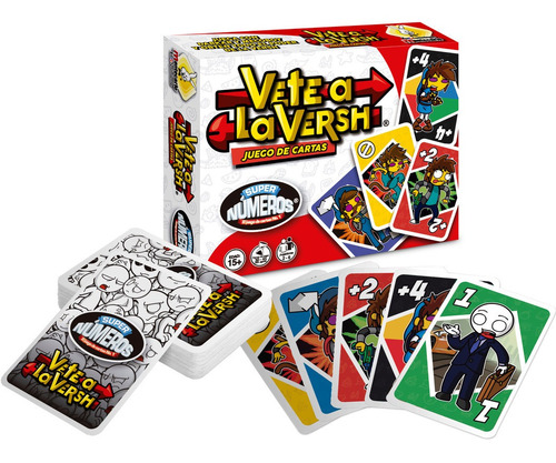 Vete A La Versh Super Numeros Juego Mesa Cartas Darkar 