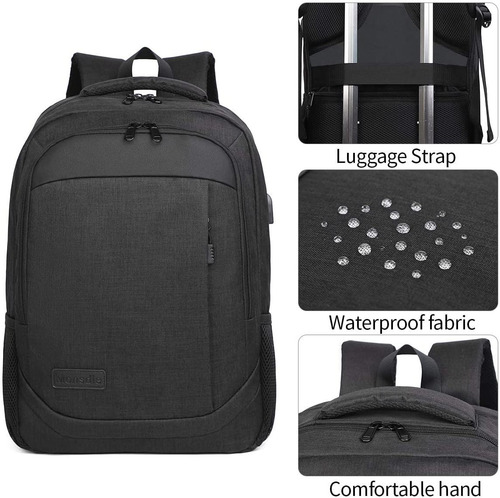 Imagen 9 de 9 de Mochila Antirrobo Para Computadora Puerto Usb Teletiendauy