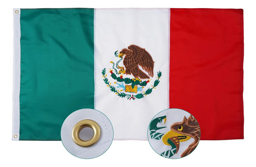 Bandera , Diseño De Mexico , 30.5 Cm X 45.7 Cm , Poliéster