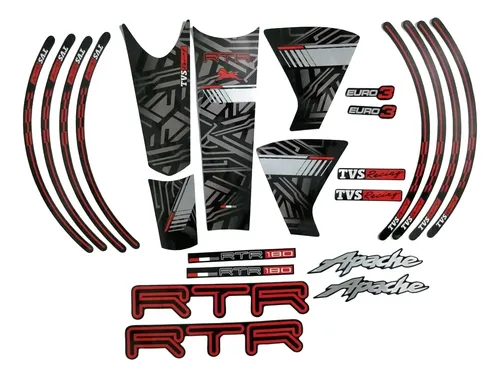 Kit Completo De Calcomanías Apache Rtr 180