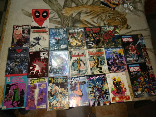 Lote Cómic De: Deadpool, Wolverine, Batman, Spiderman