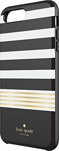 Kate Spade Nueva York Para iPhone 7 Plus Blanco Negro Stripe
