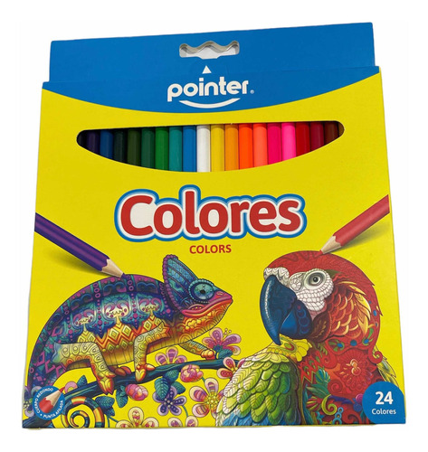 Creyones De Maderas Pointer De 24 Colores 