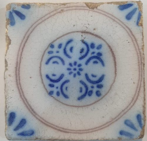 Antiguo Azulejo Pas De Calais 7655