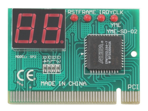 Testa Placa Mae Diagnostico 2 Digitos Pci Pc Analyzer Cpu