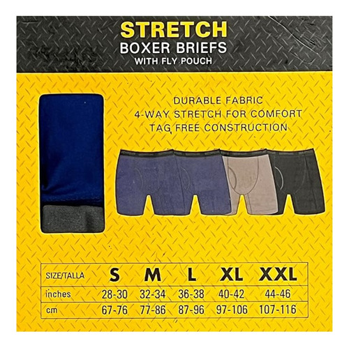 Boxer Caterpillar Hombre 4 Pack