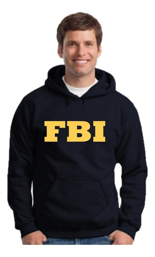 Buzo Canguro Fbi - Hoodie Con Capucha Unisex - Disfraz