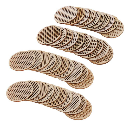40pcs Rodajas De Círculos Discos De Rebanada Naturales
