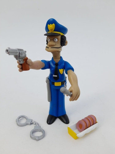 Lou Policía Los Simpson (playmate) Original Con Accesorios. 