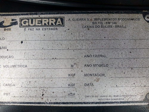 Graneleiro Guerra Carga Seca Grade Baixa Impecável!