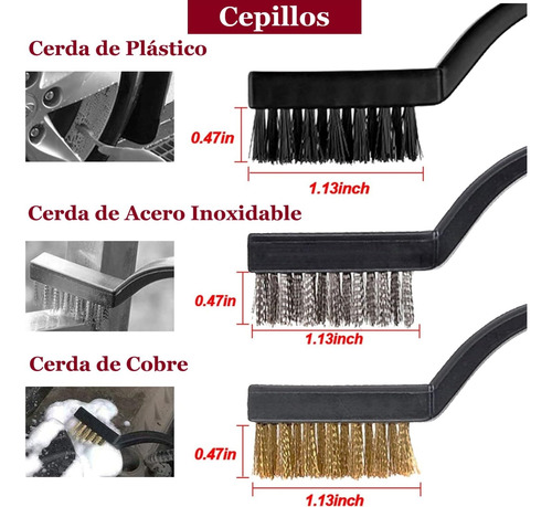 Kit De Cepillos De Limpieza Profesional 26 Piezas Multiuso