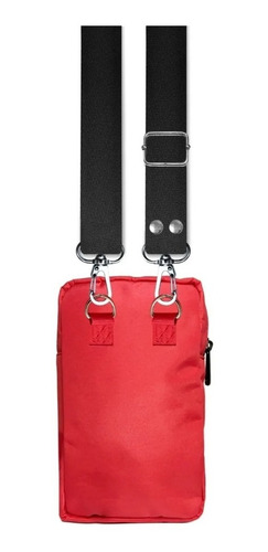 Imagen 2 de 3 de Bandolera Porta Celular Mini Cartera Bolso Correa Regulable