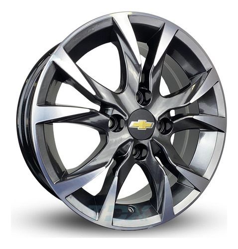 Rodas Scorro Chevrolet Celta Corsa Aro 15 4x100(4 Uni)+bicos Cor Diamantado Cromo