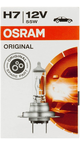 Imagem 3 de 5 de Lampada H7 Osram 12v 55w Original Luz Farol Fabrica Alemanha