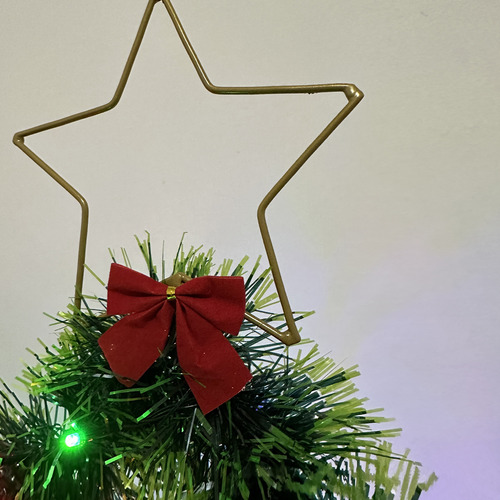 Arvore De Natal De Ferro Aramado Para Decorar Resistente Cor Rosê