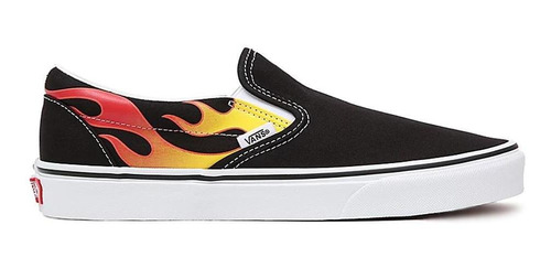 Tenis Vans Classic Slip On Flame Unisex Skate Sport