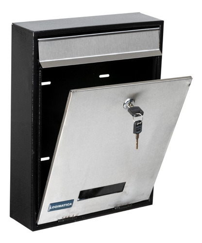Imagen 1 de 3 de Buzón De Pared Acero Inoxidable Cartas 35x26x8 Logimatica