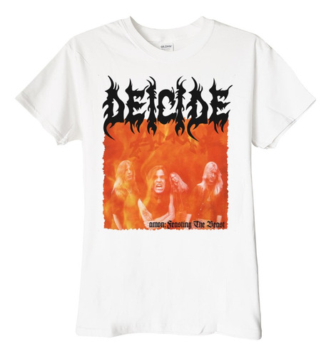 Polera Deicide Amon Logo Negro Metal Abominatron