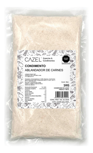 Sazonador Ablandador De Carne En Polvo Oaxaqueño 1kg