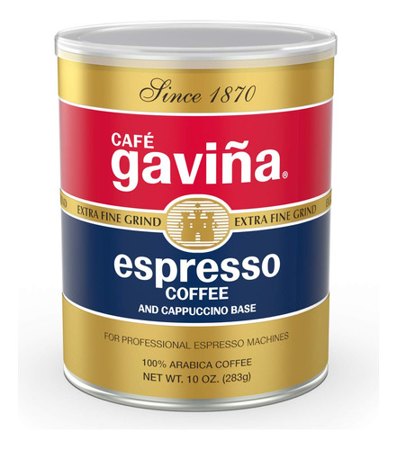 Café Gaviña Espresso; Molido Extra Fino, 100% Café Aráb.