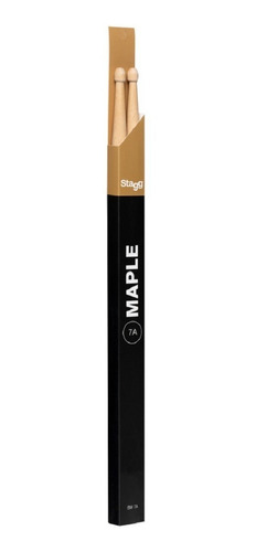 Palillos Para Bateria Stagg Maple 7a Punta Madera