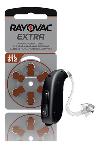 18 Pilas Audifono 312 Rayovac Extra Marron Audiologia