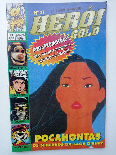 Revista Herói Gold Nº 37 - Pocahontas / X-men 