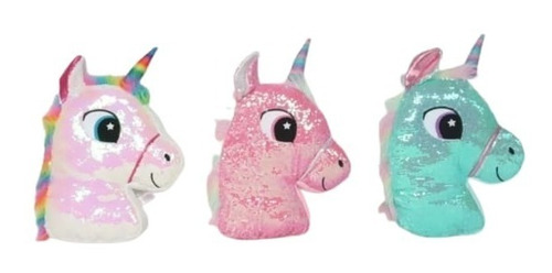 Juguete Lindo Cojín Y Peluches De Unicornio De Lentejuelas.