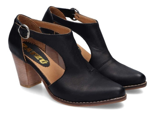 Imagen 1 de 3 de Sandalia De Cuero Con Taco - Marca Kiko`s Shoes - Annie