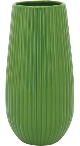 Crispin Vaso Decorativo 25x12x12cm Cerâmica Verde