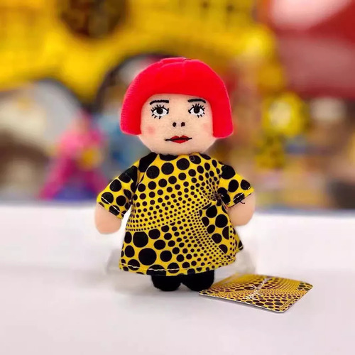 De Llavero De Muñeca De Peluche Yayoi Kusama/
