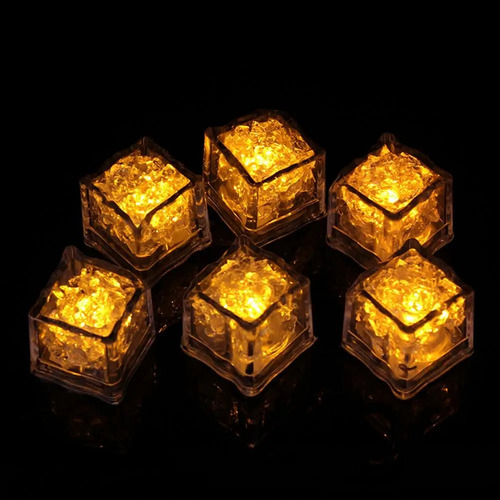 12 Luces Led Impermeables Que Parpadean En La Oscuridad