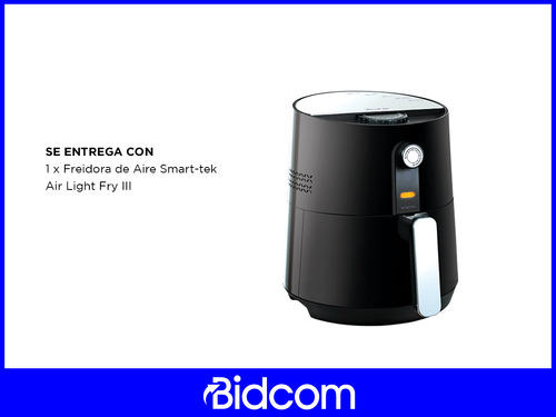 Freidora De Aire Smart Tek Air Fryer Sin Aceite 1300w Negro