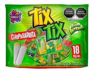 Caramelos Sonrics Tix Tix Bolsa 216g