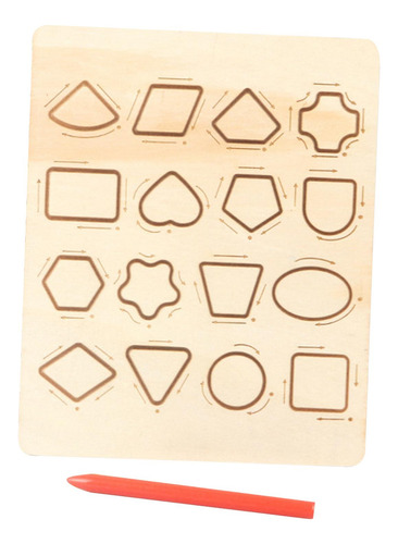Tablero De Rastreo De Formas Y Números Para Niños, Tablero