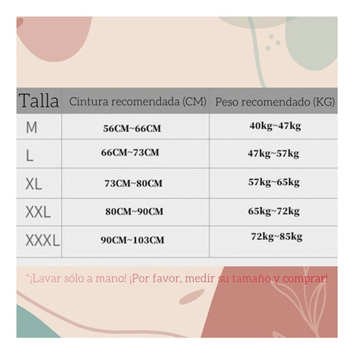 Para Calzón Con Faja Postparto/postcesárea, 3 Piezas /