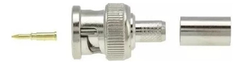 Conector Ficha Bnc P/ Crimpear Coaxil Rg59 X100 Unidades Vt-power Svp515b2