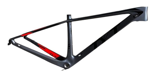 Quadro Carbono Tyt Aro 29 Bike Mtb Series - Cinza / Vermelho