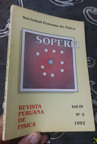 Libro Revista Peruana De Física Soperfi 
