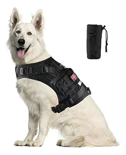 Chalecto Tactico Para  Perro-entrenamiento Molle Arnes-perro