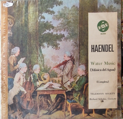 Vinilo Lp De Haendel  Water Music   (xx973