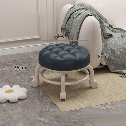 { Silla Con Asiento De Ruedas Taburete De Pedicura Negro