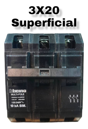 Breaker 3x20 Superficial Bticino