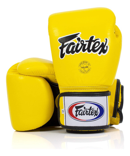 Guantes P/ Entrenamiento De Boxeo Fairtex, Amarillos, 14 Oz