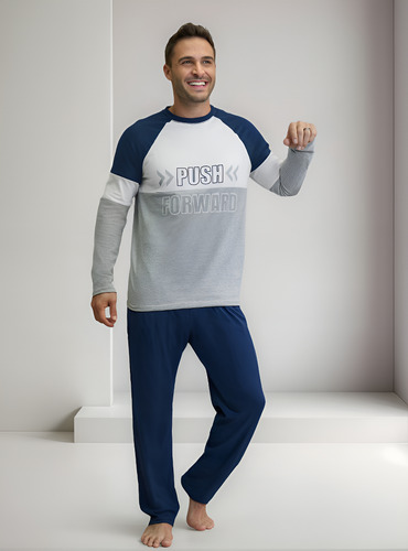 Pijama Invierno Hombre Jersey Lencatex 25550
