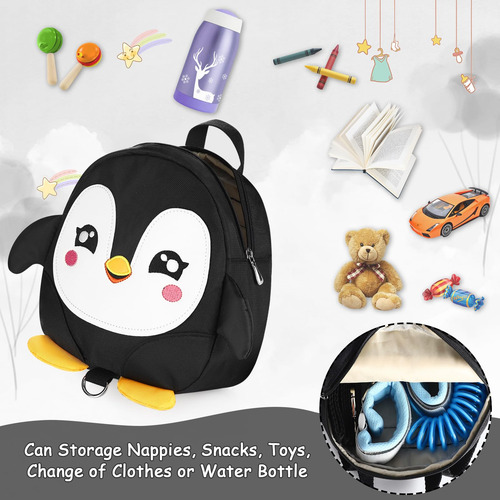 Pinguim Fofo Com Pulseira Anti-perda E Guia