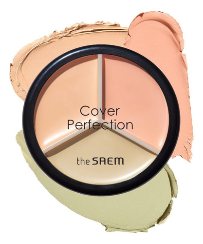 The Saem Cover Perfection Triple Pot Concealer #3 Up Beige