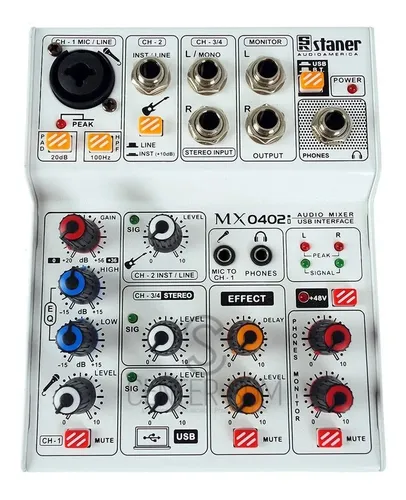 comprar Mesa De Som Staner Compacta 4 Canais Stereo Mx0402i